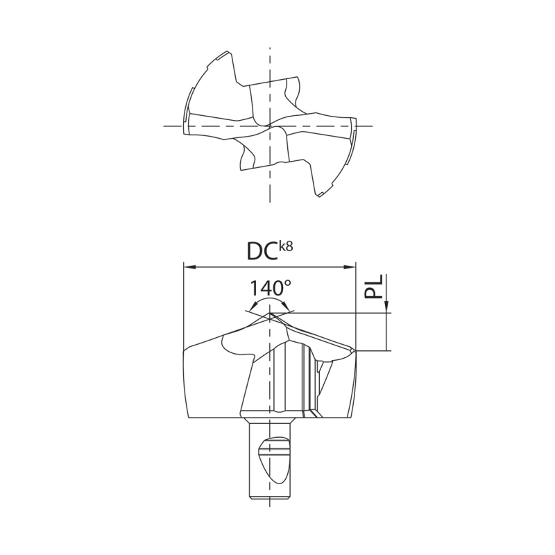 Твердосплавная сверлильная пластина TLB40018