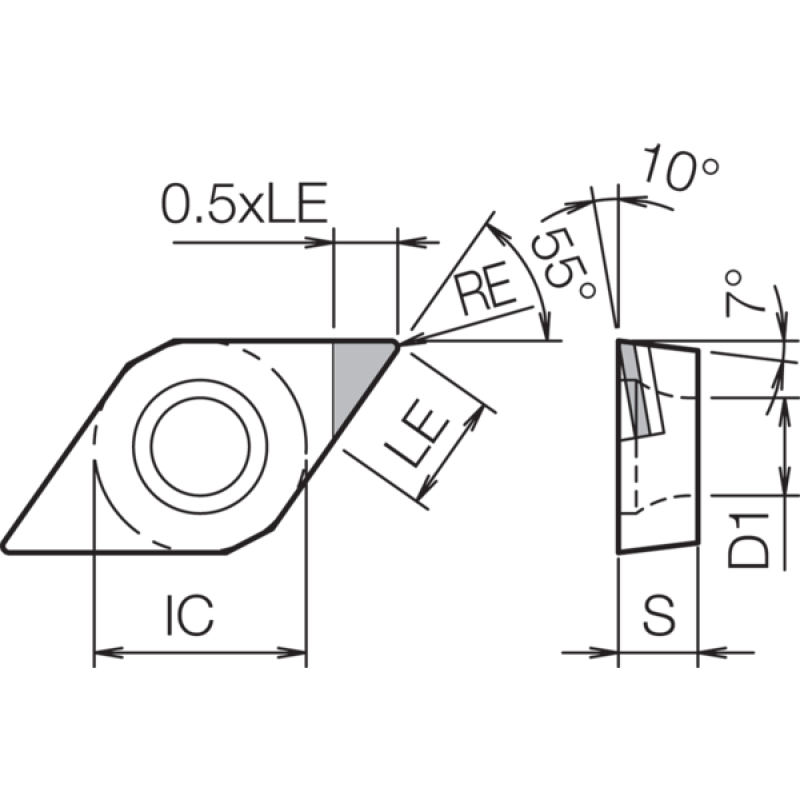PCD Turning Insert TBR02038