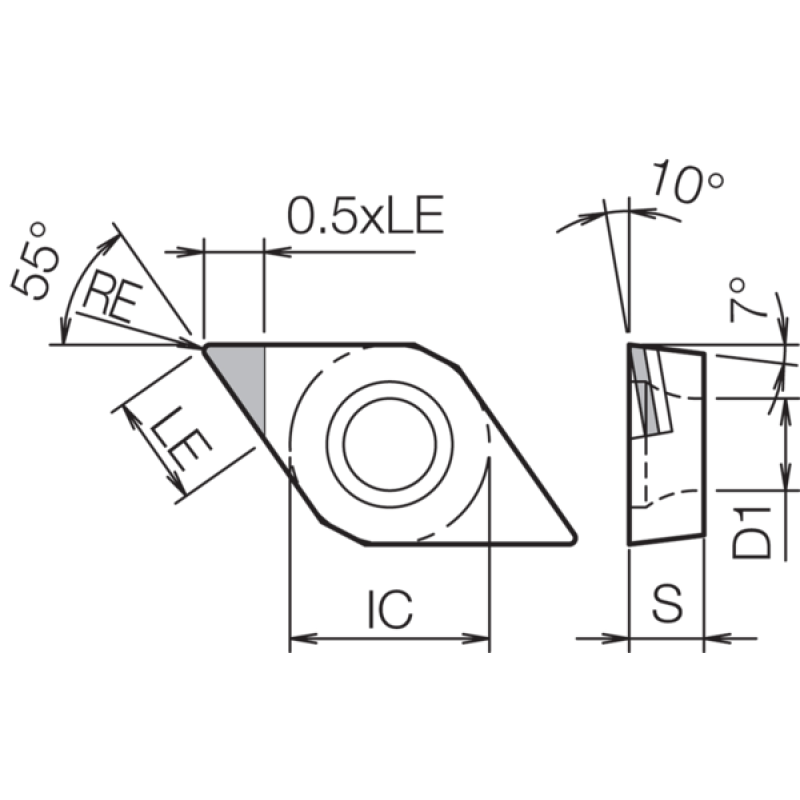 PCD Turning Insert TBR02035
