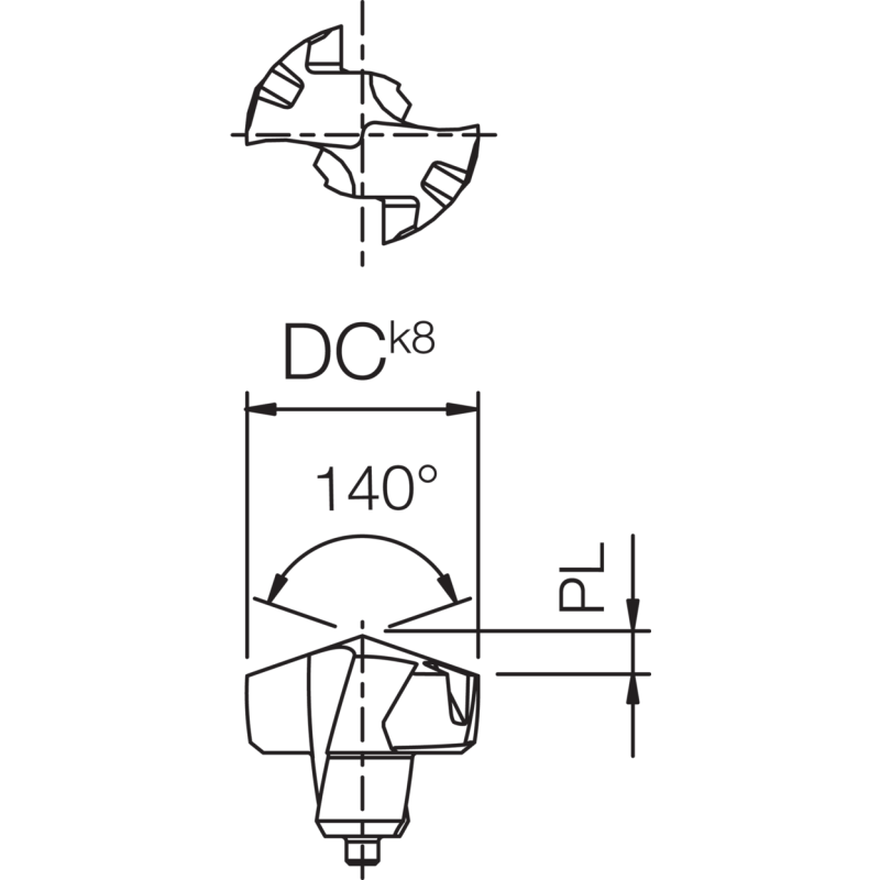 Carbide Drilling Insert TKK00944