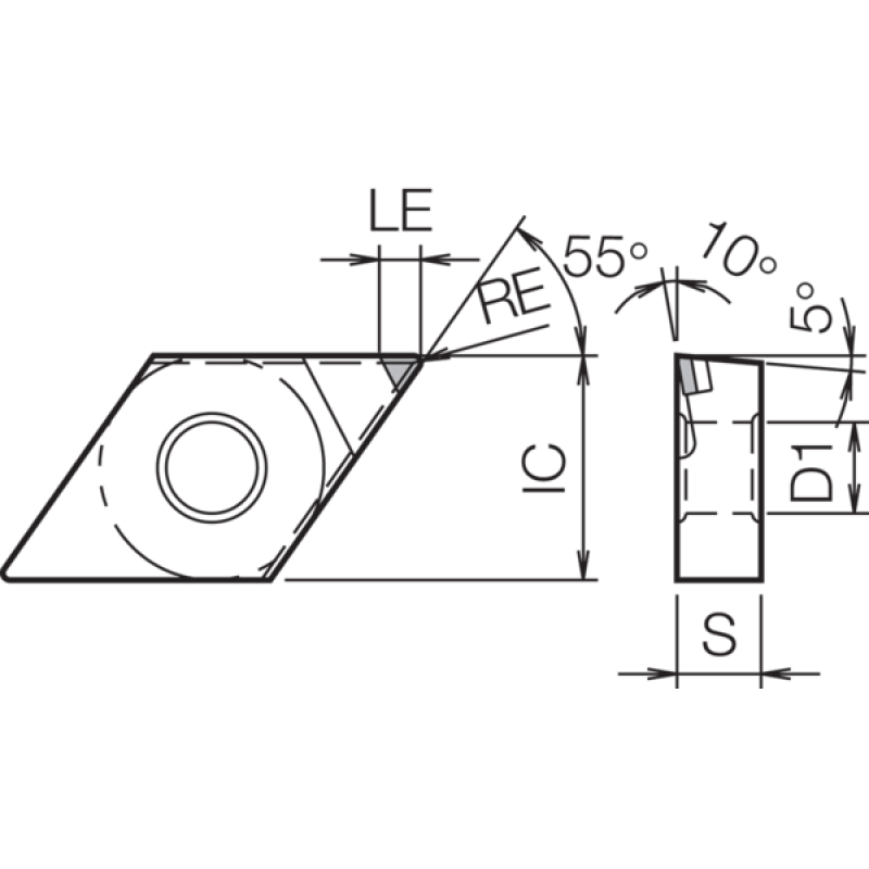 PCD Turning Insert TBR02610