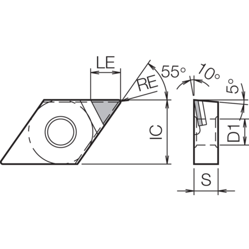PCD Turning Insert TBR02601