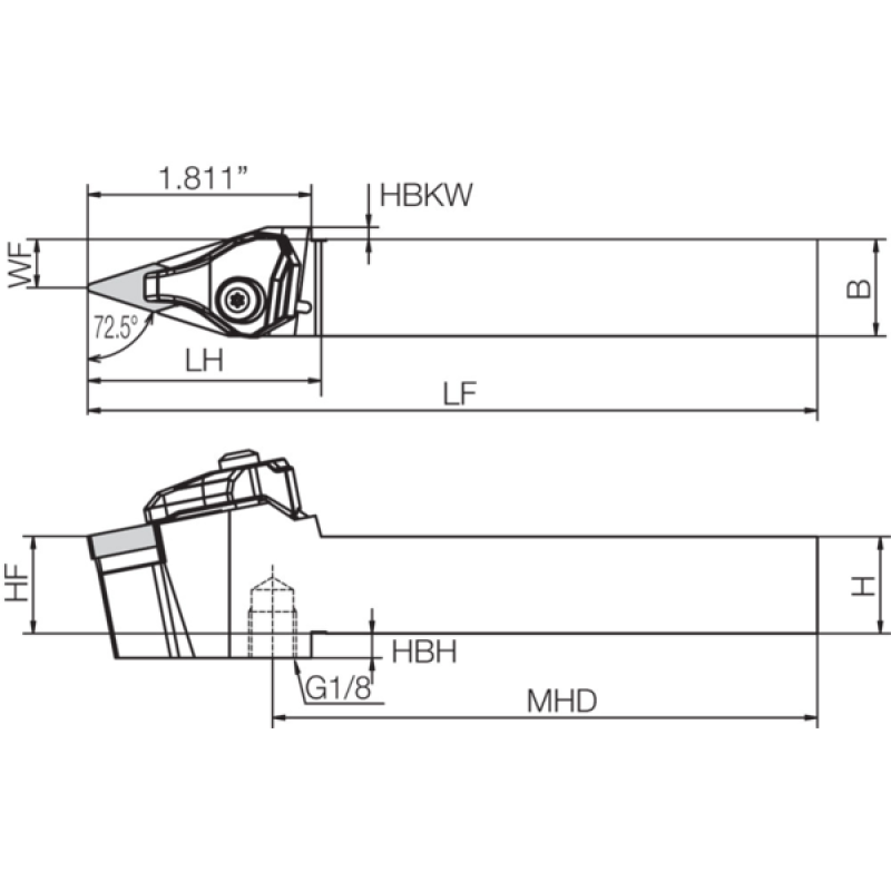Turning Toolholder THC14935