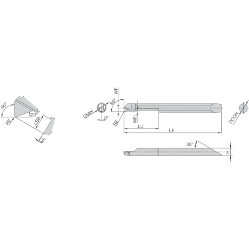 Carbide Turning Insert TKB40016