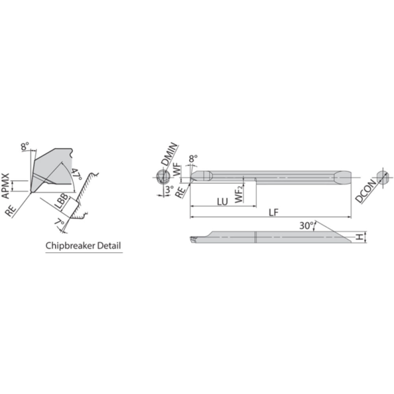 Твердосплавна токарна пластина TKB40025
