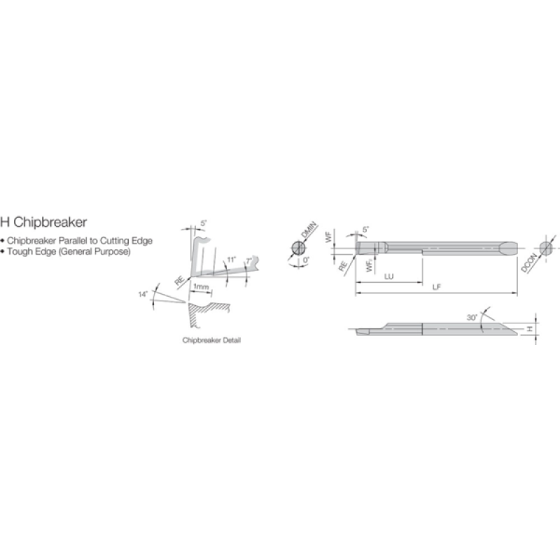 Твердосплавна токарна пластина TLM40352