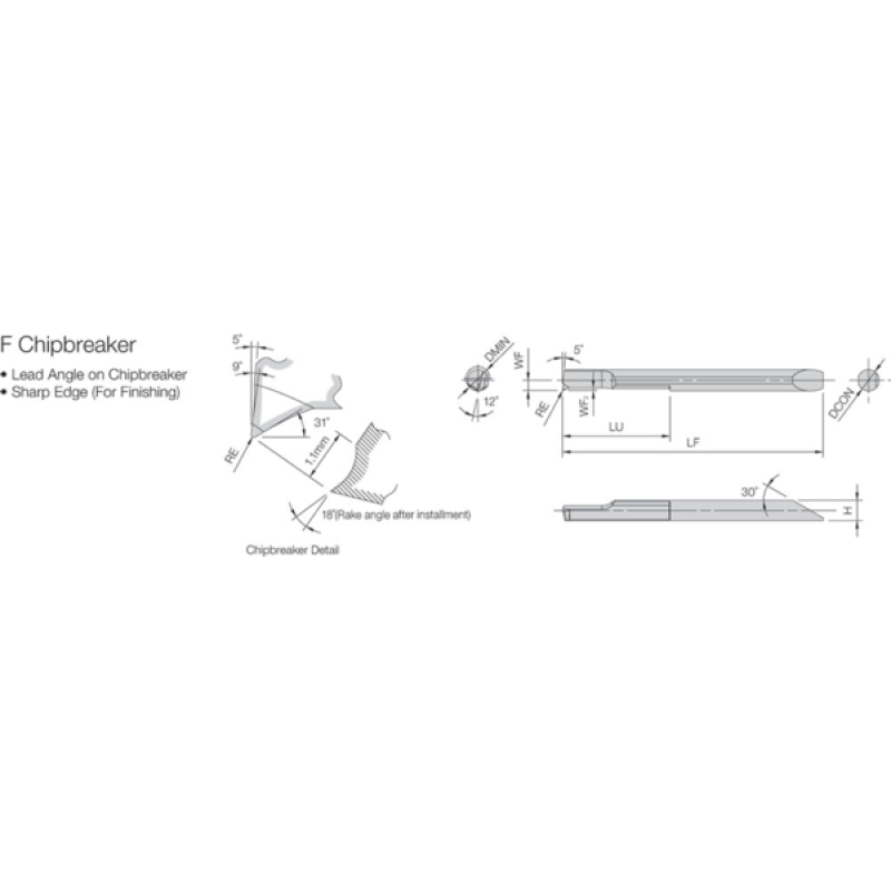Твердосплавна токарна пластина TLM40339