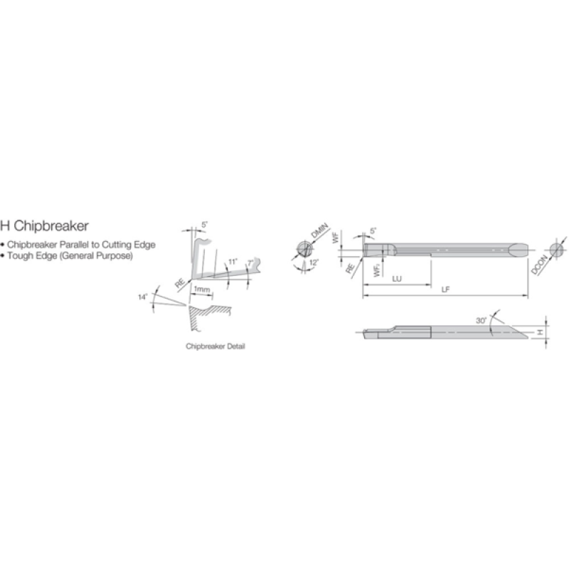 Carbide Turning Insert TKB03037