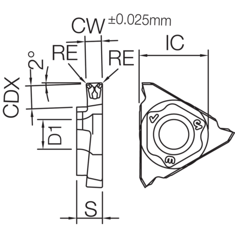 Cermet Grooving Insert TSR17735