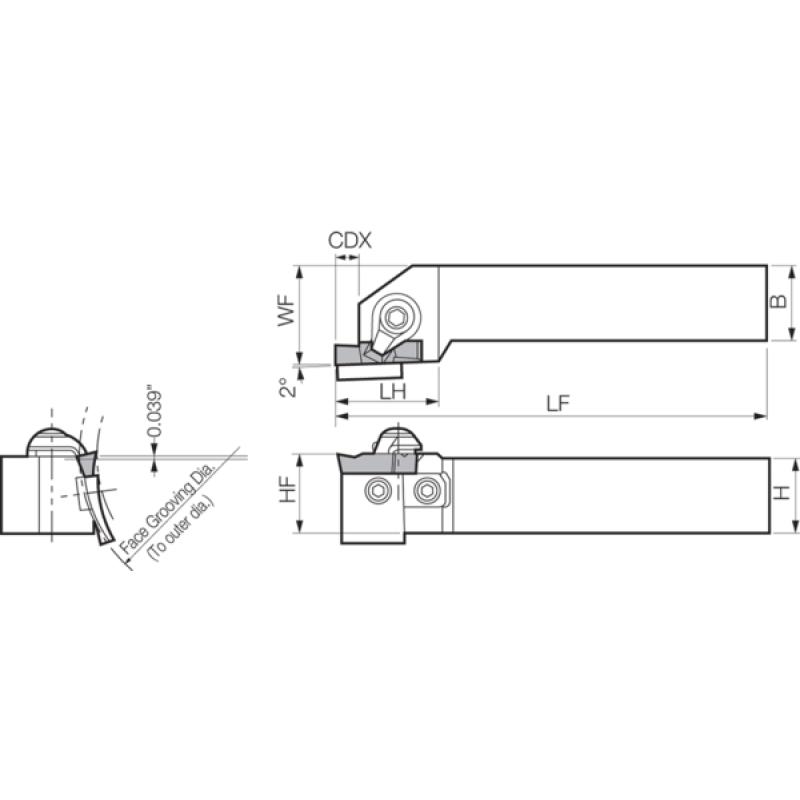Turning Toolholder THC05089