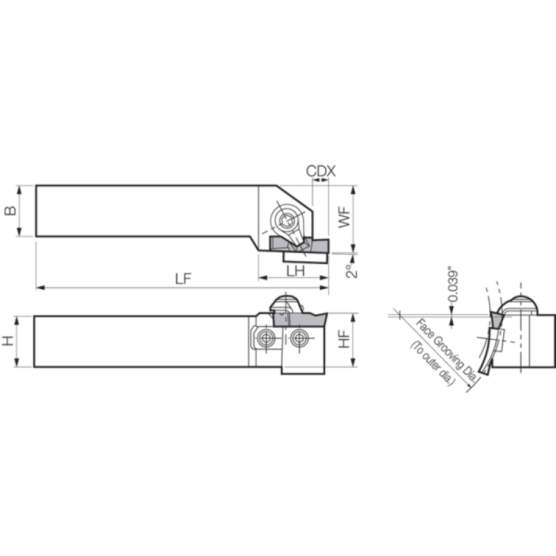 Turning Toolholder THC05088