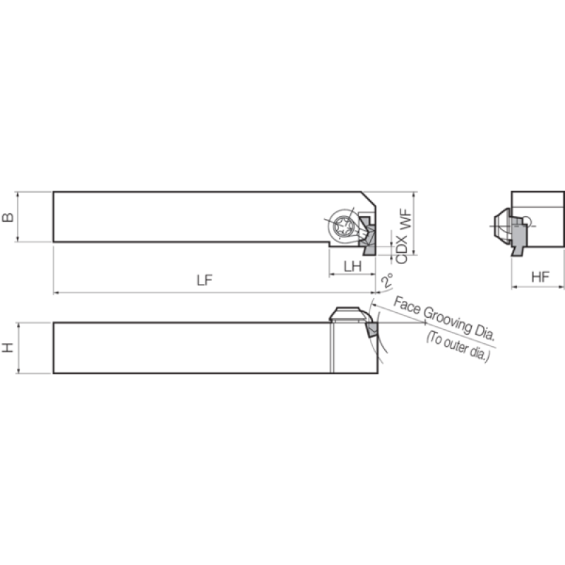 Turning Toolholder THC08129