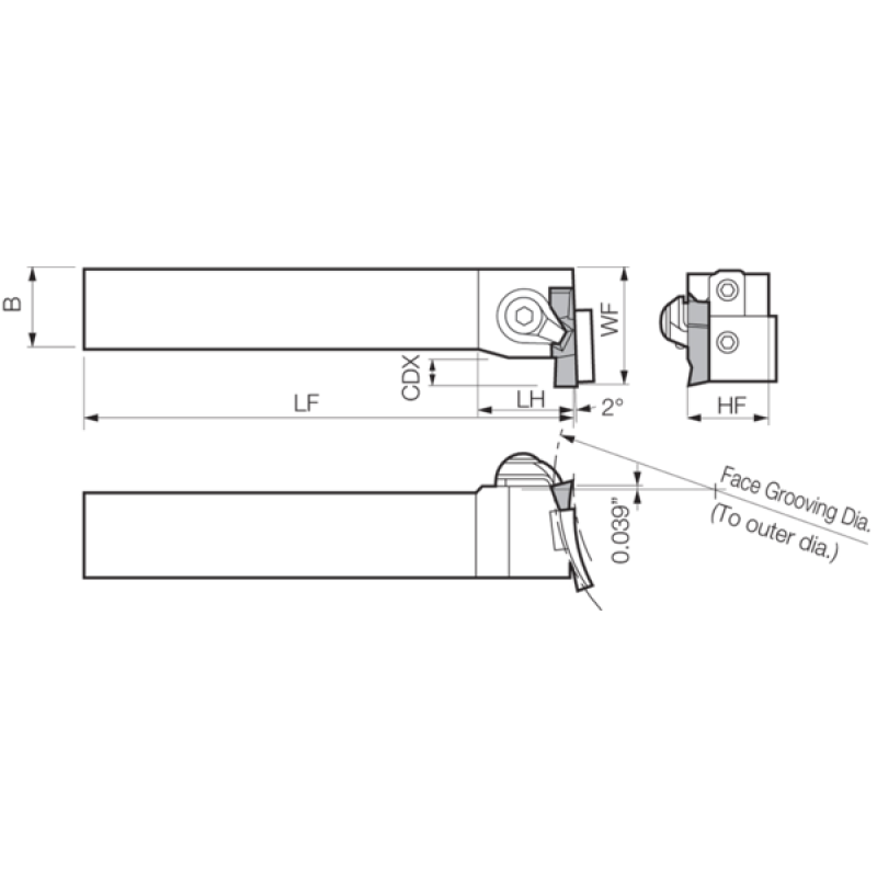 Turning Toolholder THC05037