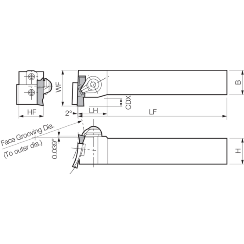 Turning Toolholder THC05044