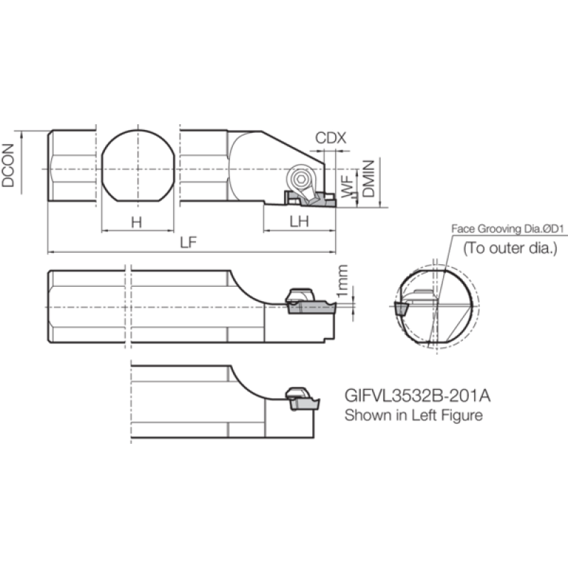 Turning Toolholder THC04713