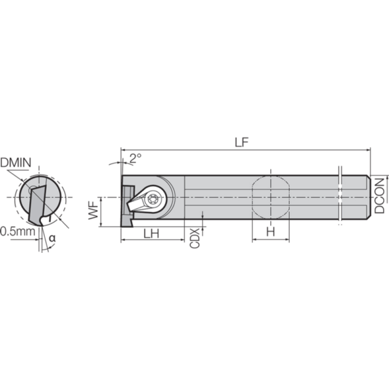 Turning Toolholder THC04746
