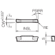 Płytka rowkująca z węglika TJG12734
