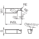 PCD Grooving Insert TBE06975