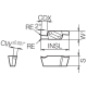 Cermet Grooving Insert TSB02595