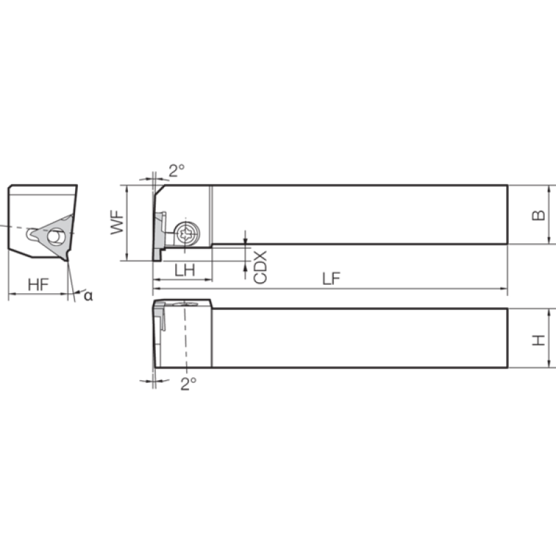 Turning Toolholder THC08195