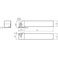 Turning Toolholder THC08154