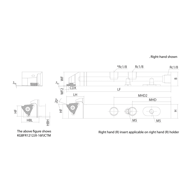 Turning Toolholder THC15460