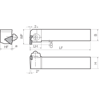 Токарная державкa THC04500