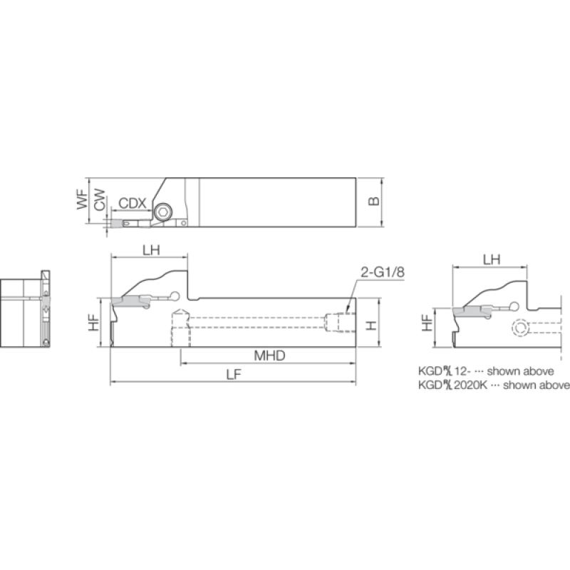 Токарная державкa THT05429
