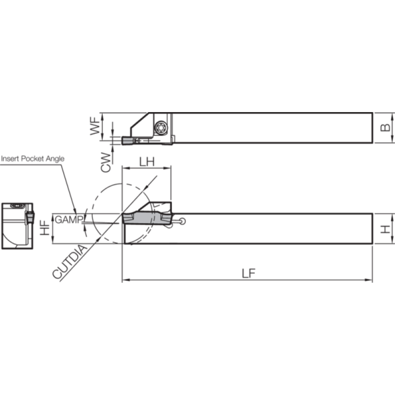 Токарная державкa THT05364