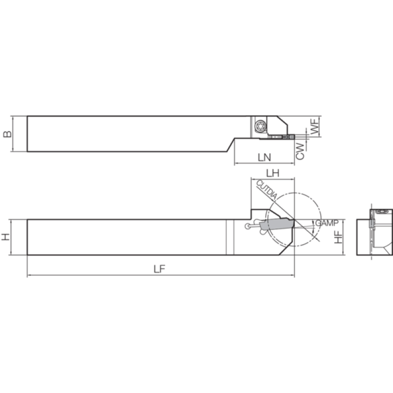 Токарная державкa THT03700