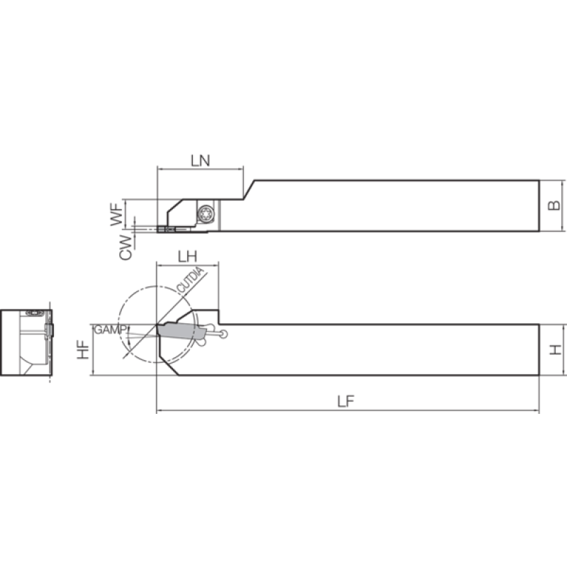Oprawka narzędzia tokarskiego THT03697