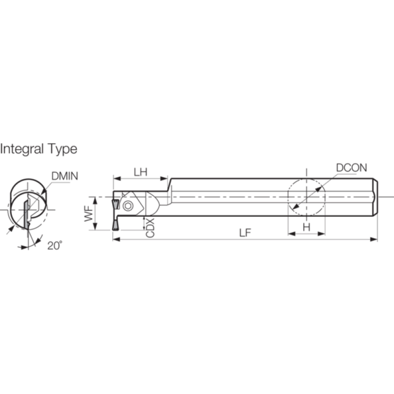 Oprawka narzędzia tokarskiego THC07261