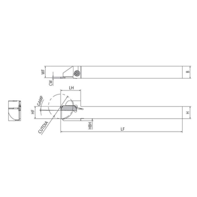 Токарний тримач інструменту