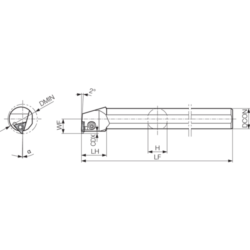 Oprawka narzędzia tokarskiego THC07279