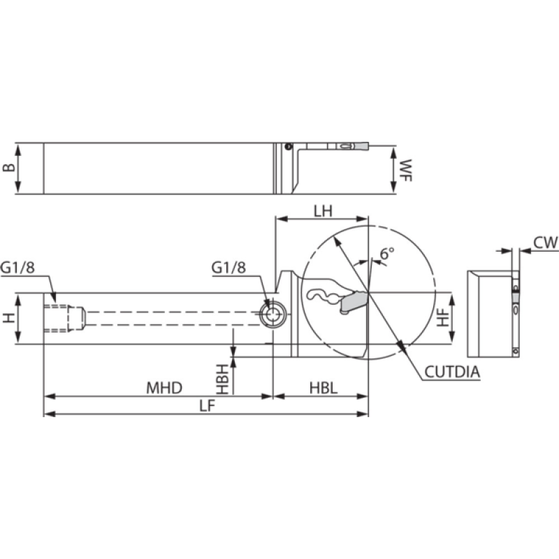 Turning Toolholder THP06837