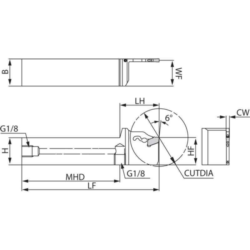 Turning Toolholder THP06838