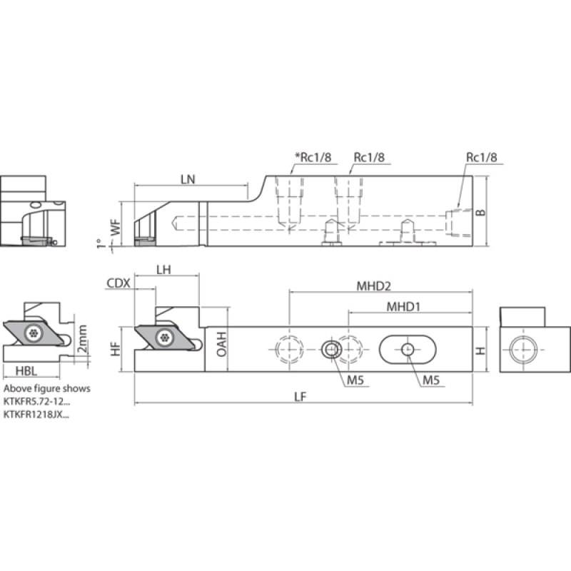 Токарная державкa THP06844