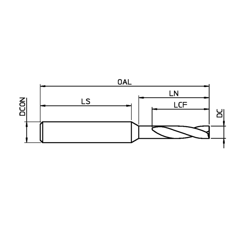 Свердло SC 5.40 1.5xD HA