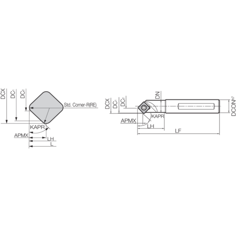 Тримач фрезерного інструменту THC05844