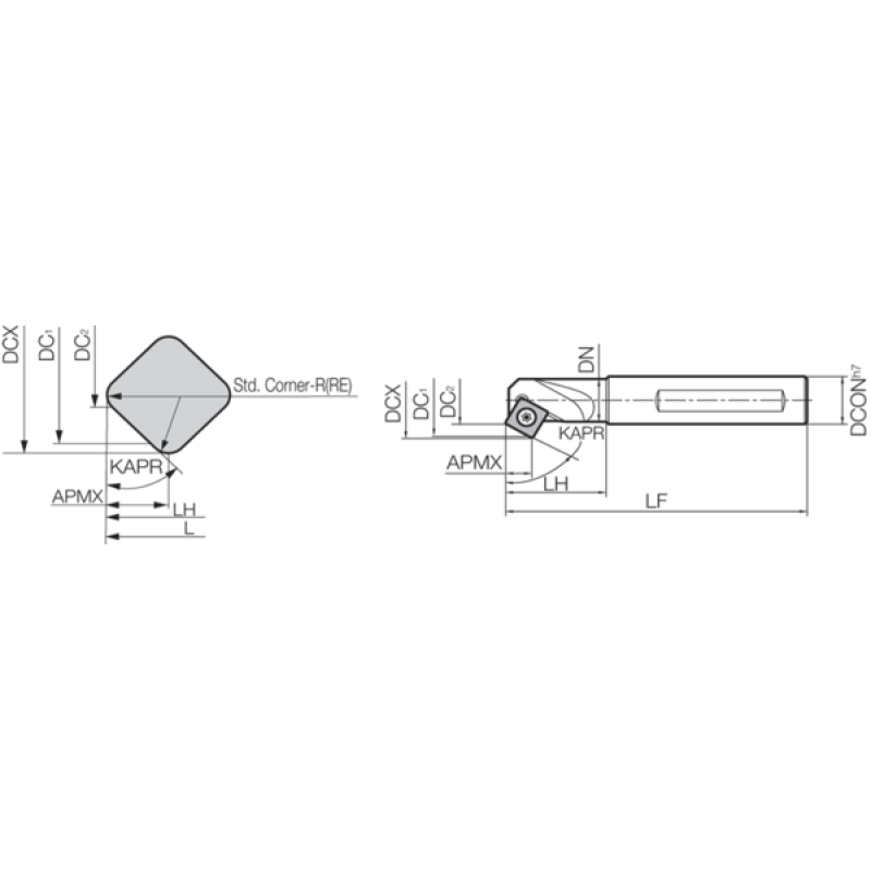 Тримач фрезерного інструменту THC05847
