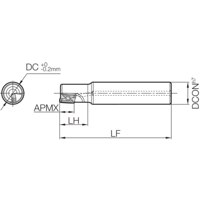 Milling Toolholder THN03117