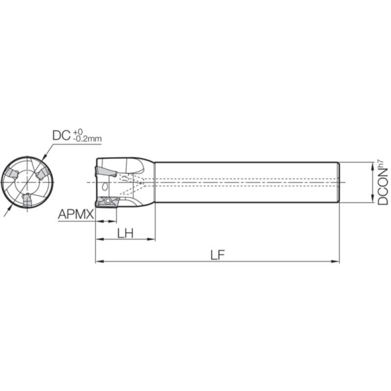 Тримач фрезерного інструменту THN03196