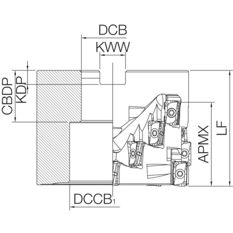 Milling Toolholder THN04255