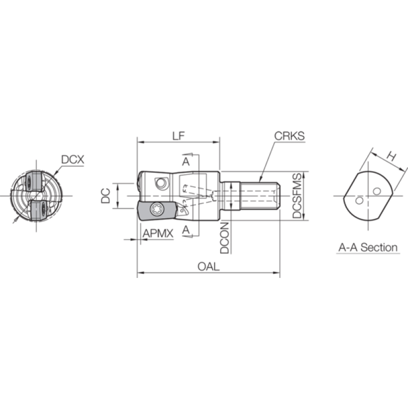 Milling Toolholder THN07502