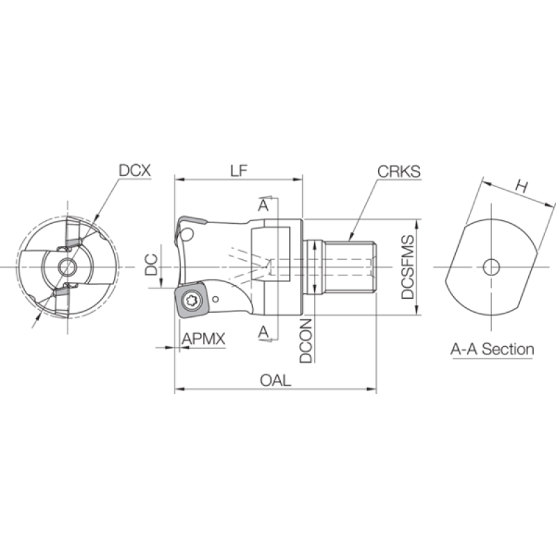 Milling Toolholder THN07550