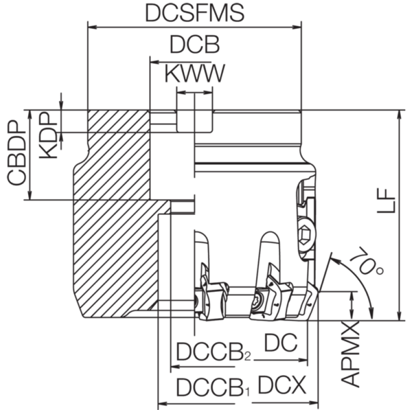 Milling Toolholder THN08339