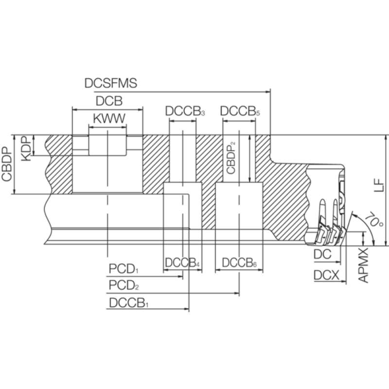 Milling Toolholder THN08344