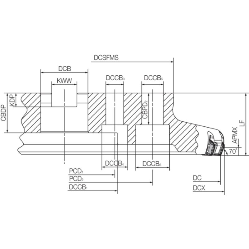Milling Toolholder THN08076