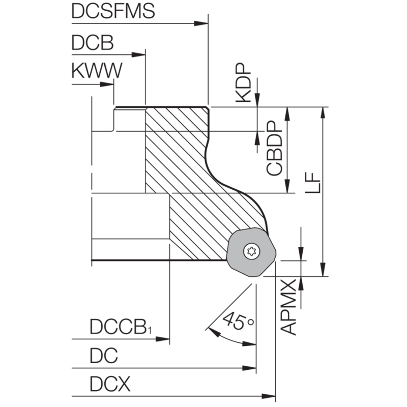 Milling Toolholder THN04453
