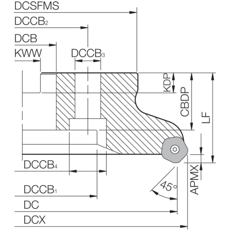 Milling Toolholder THN04454
